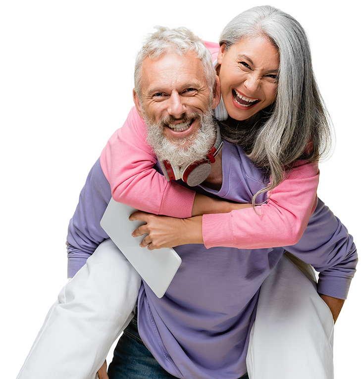 GlucoBerry Happy Old Couple